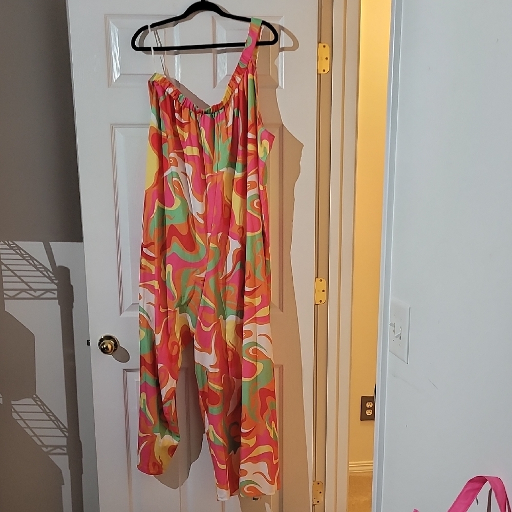 SHEIN Multicolor Swirl Jumpsuit